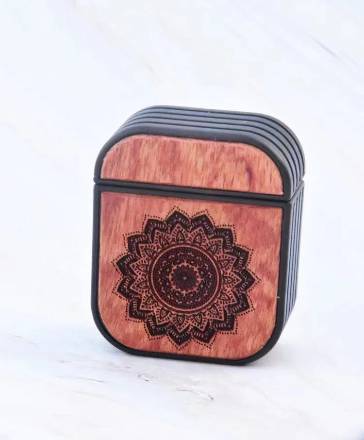 

2021hot selling wooden earphone cover wireless earphone airpod cover wood for airpod