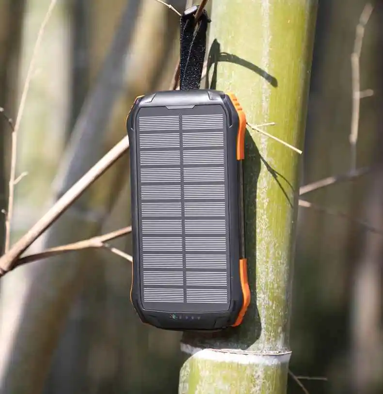 16000 Mah input fast charging solar mobile power supply waterproof wireless charging treasure solar charger mobile power supply - ANKUX.COM