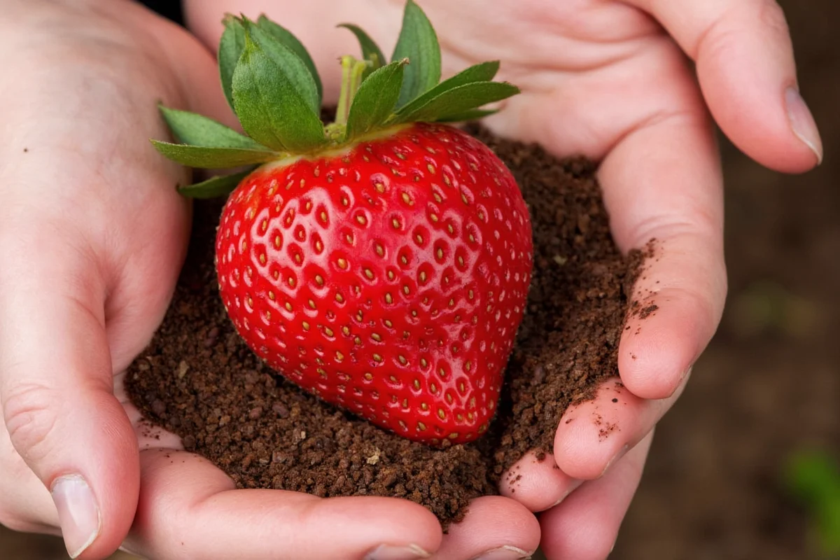 are coffee grounds good for strawberry plants