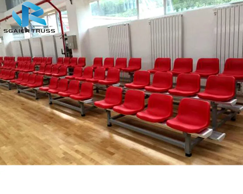 

moveable small bleacher with wheels, Silver and optional