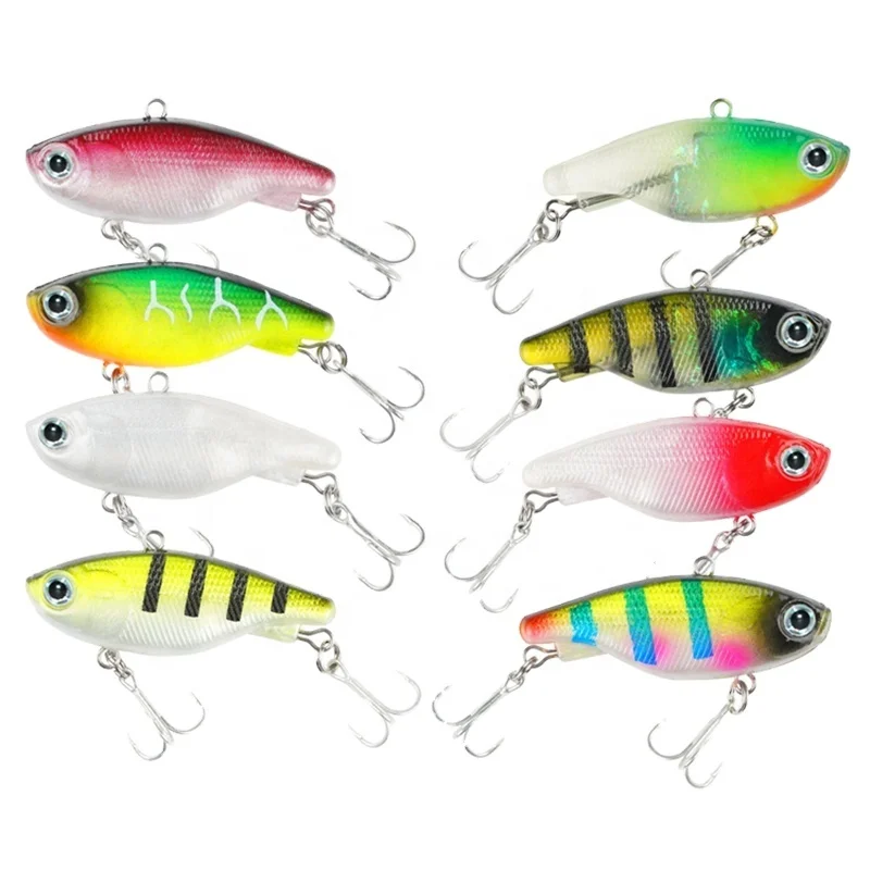 

Saltwater fresh water fishing 4.5cm 5.5cm artificial vibration soft vibe bait with lead whopper plopper soft plastic vib lure, 9 colors