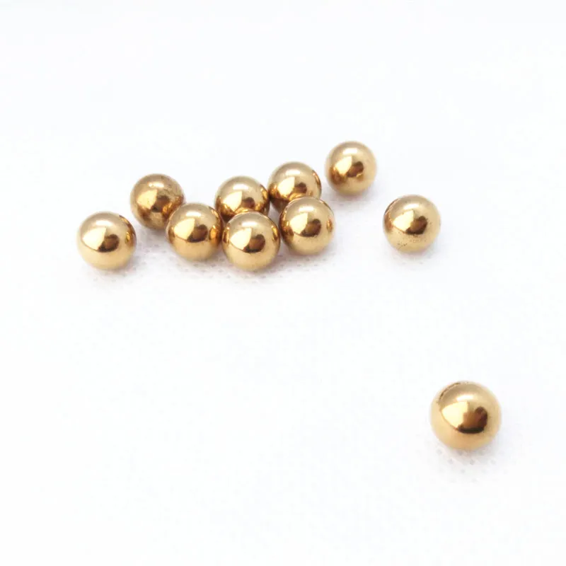 

G200 precision  brass ball for bearing, Yellow