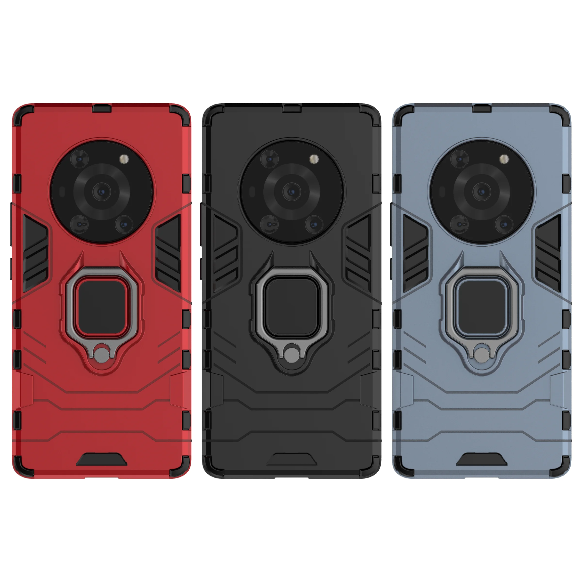 

For HUAWEI Honor MAGIC3 PRO Case Shockproof Magnetic Ring Stand Cover, As pictures
