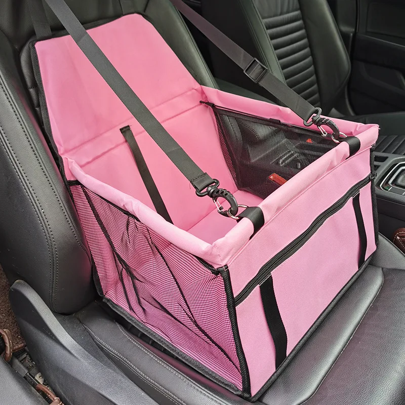 

Safety breathable mesh travel luggage waterproof pet car seat carrier for dogs