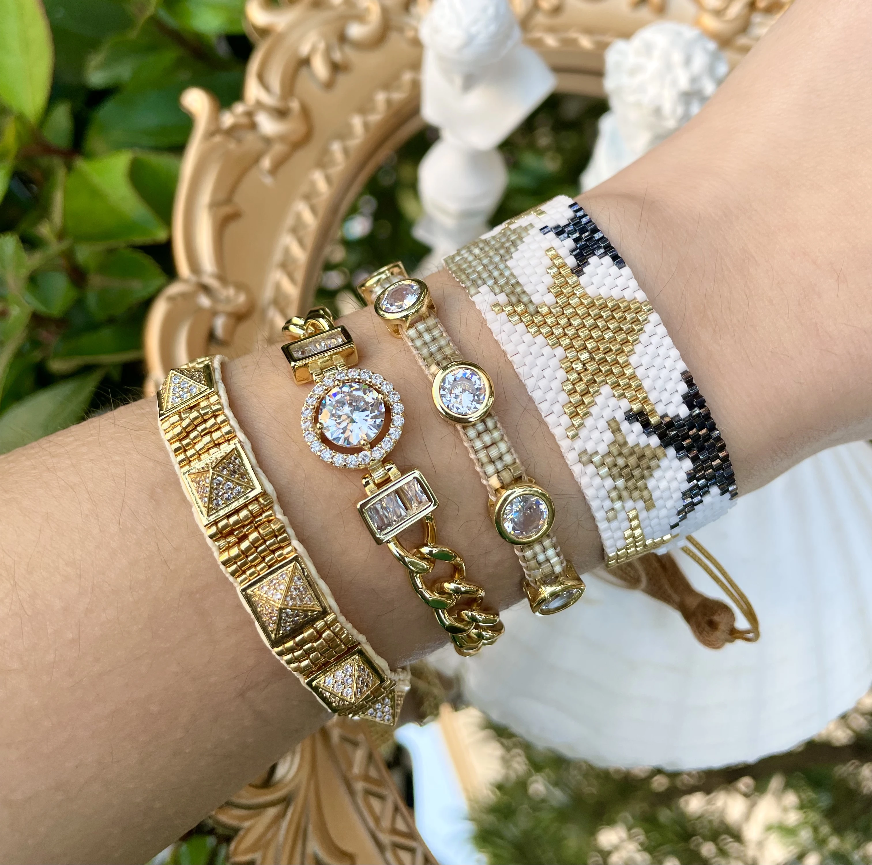 

New jewelry personalized fashion Miyuki bracelets Star ,zircon and round diamond Bracelet wholesale selling, Multi-colors