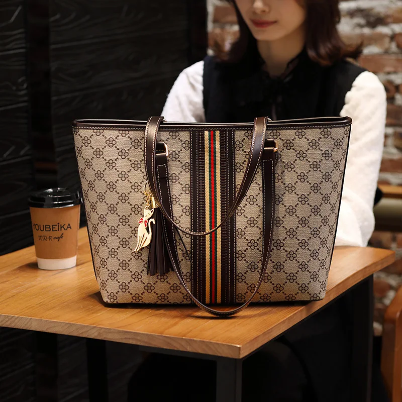 

2021 hotsale tote large ladies fashion printed designer wholesale women shoulder handbag, As pic