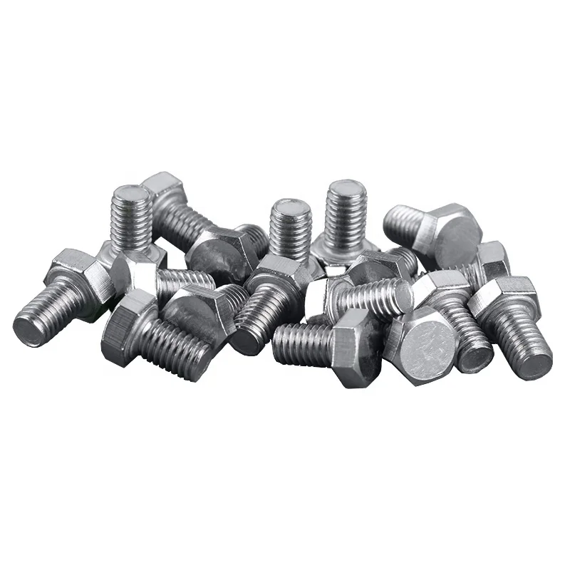 
White Zinc Plated Galvanized Carbon Steel Hexagon bolts for industry 