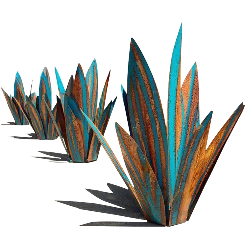 

Best selling Agave Garden Figurines Metal Art Tequila Gold Iron Home Decor HOT Creativity Ornaments tequila ornaments, 8 colors available