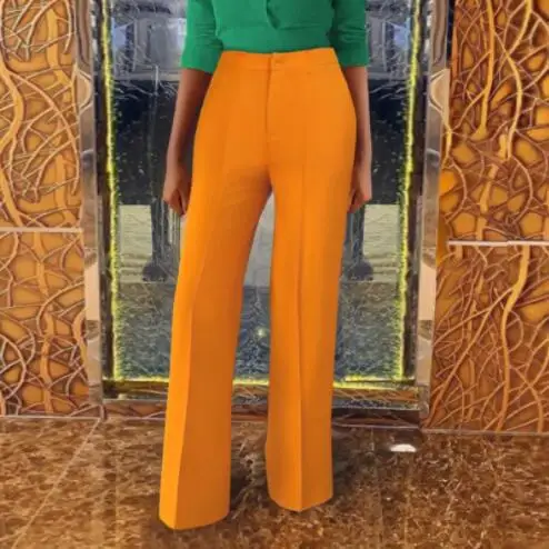 

Fashion Fall Floor Length Oversized New High Waist Women Casual Pants