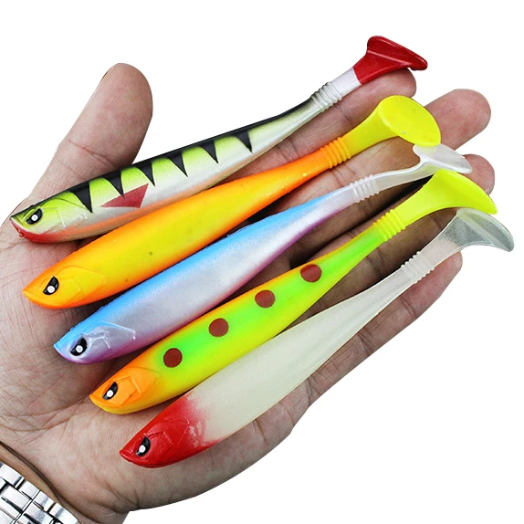 

WEIHE 3D SOFT Fishing Lure 10g/12cm Soft Bait Shad Worms Bass Pike Minnow Silicon rubber Fishing Tackle, See picture