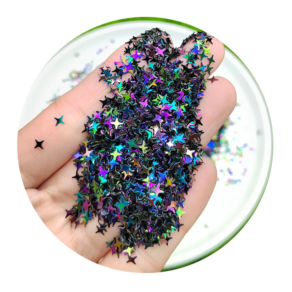

500g Mix Plastic Happy Face Star Sequin Glitter Hexagon Holographic Sequins Flakes Confetti for Slime Craft Nail Art Decor