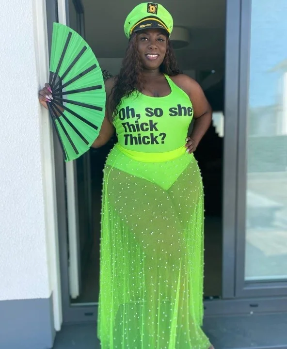 

Hot Style Women's Clothing European and American New Sexy Plus Size Women's Net Yarn Beaded Skirt Tight Top Two-piece Suit