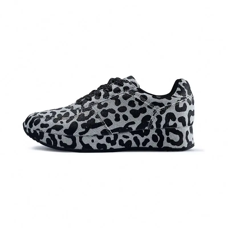

2020 New styles fashion leopard shoes sneakers for women casual women shoes, Grey/yellow