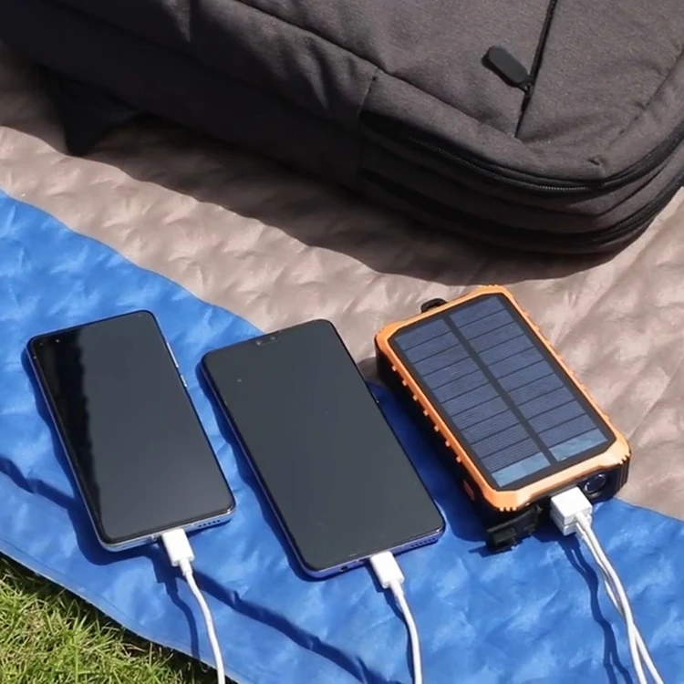 

Water Proof Solar Power Bank Led Light Solar Power Bank Mobile Charger Double Us Bpower Bank Solar Portable