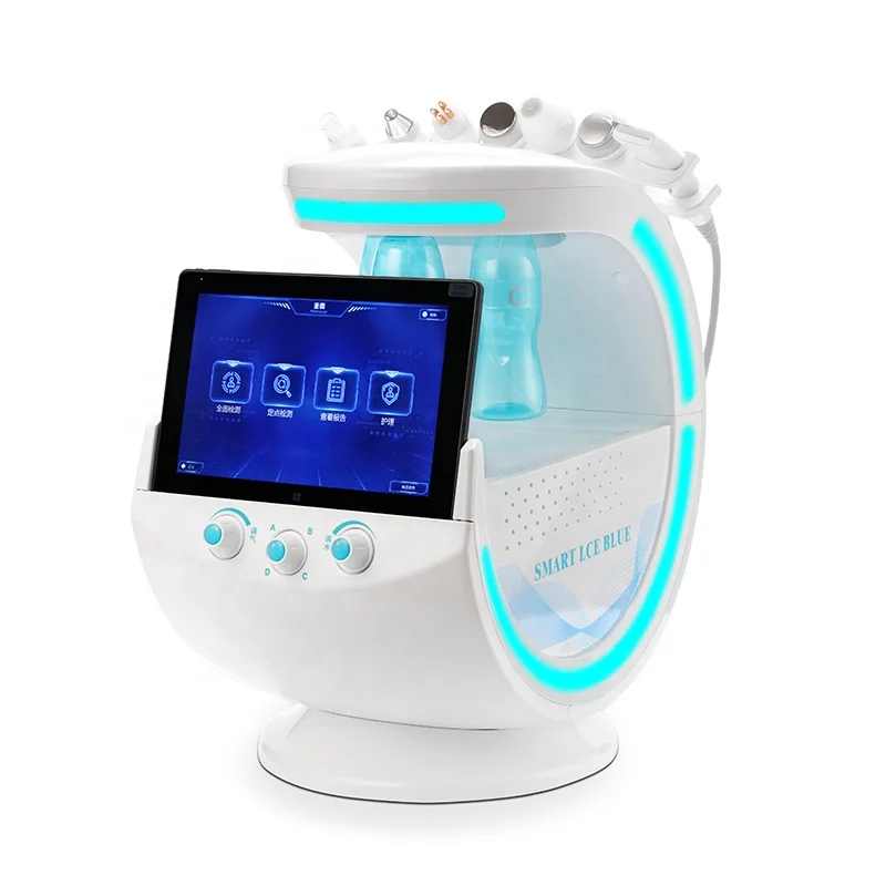 

Yting 7 Handles Smart Ice Blue Ultrasonic RF Aqua Skin Rejuvenation Dermabrasion Hydro Machine