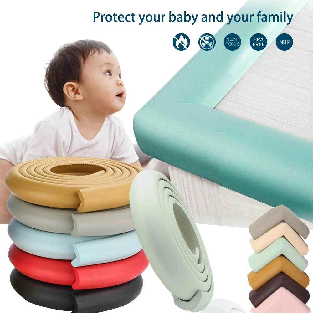 

U Shape NBR Baby safety product U Shape Bumper furniture strip edge protector baby safety edge protector, Customized