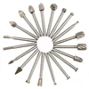 20pcs 1/8" Shank HSS Router Bit Set Tungsten Carbide Rotary Burr Set for Home & DIY Woodworking Drill Engraving Carving