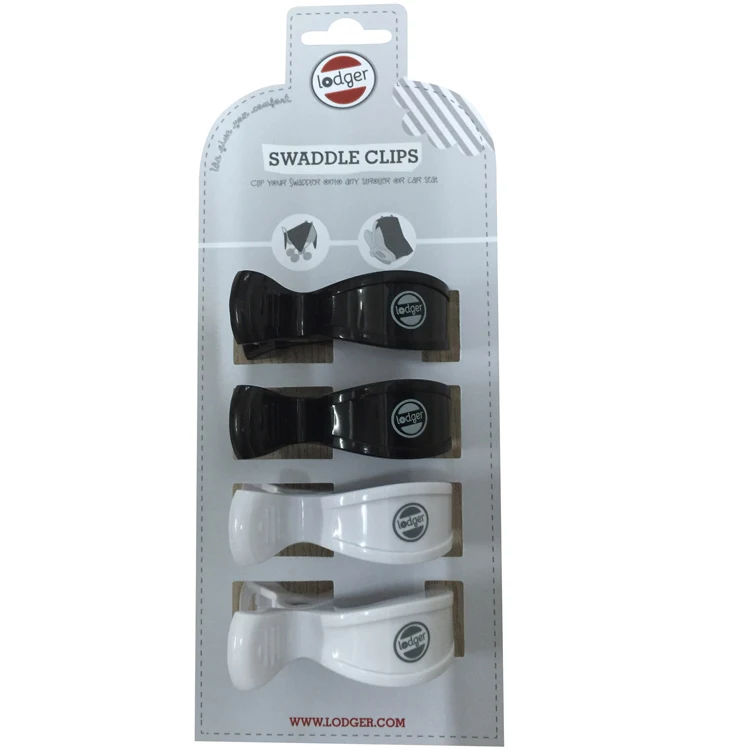 

4 Pack Stroller Pegs Clips for Holding Blankets muslins Toys Nursing Cover Sun Canopies, Black white red green blue pink