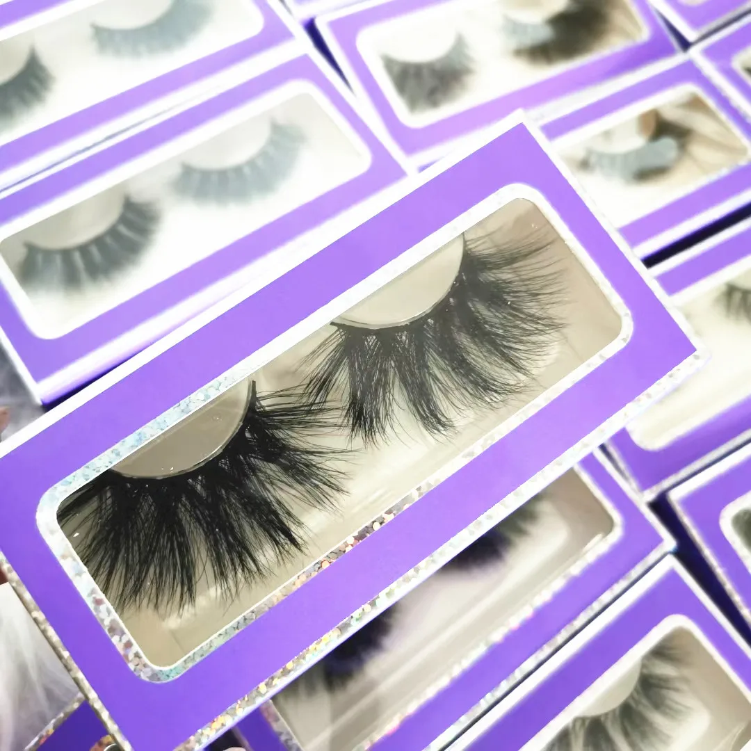 

Wholesale Long Lshes Box Custom Private Lash Label 3d Mink Eyelashes Rose Gold Lash 25mm