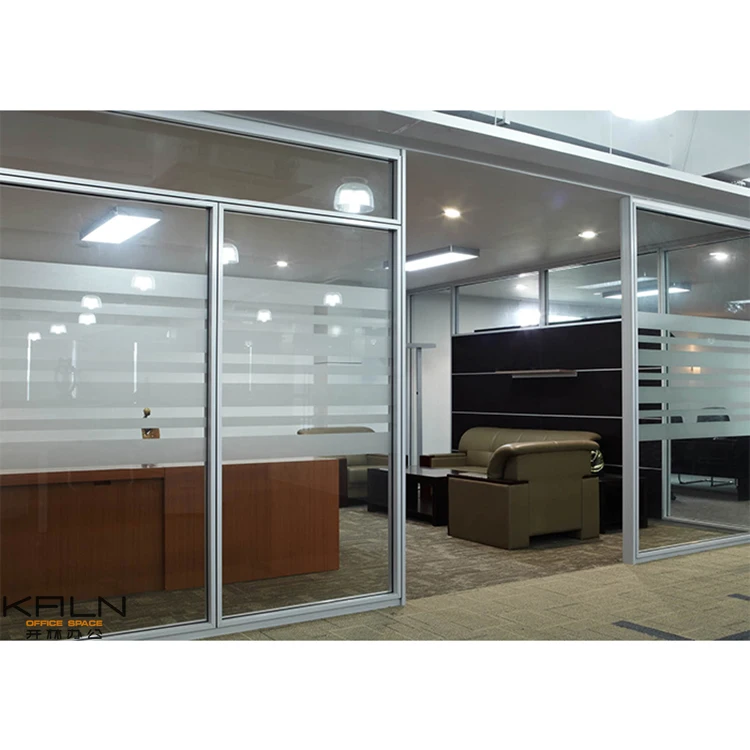 
V1080 system modern design office furniture room divider customized green material office partition wall glass soundproof 