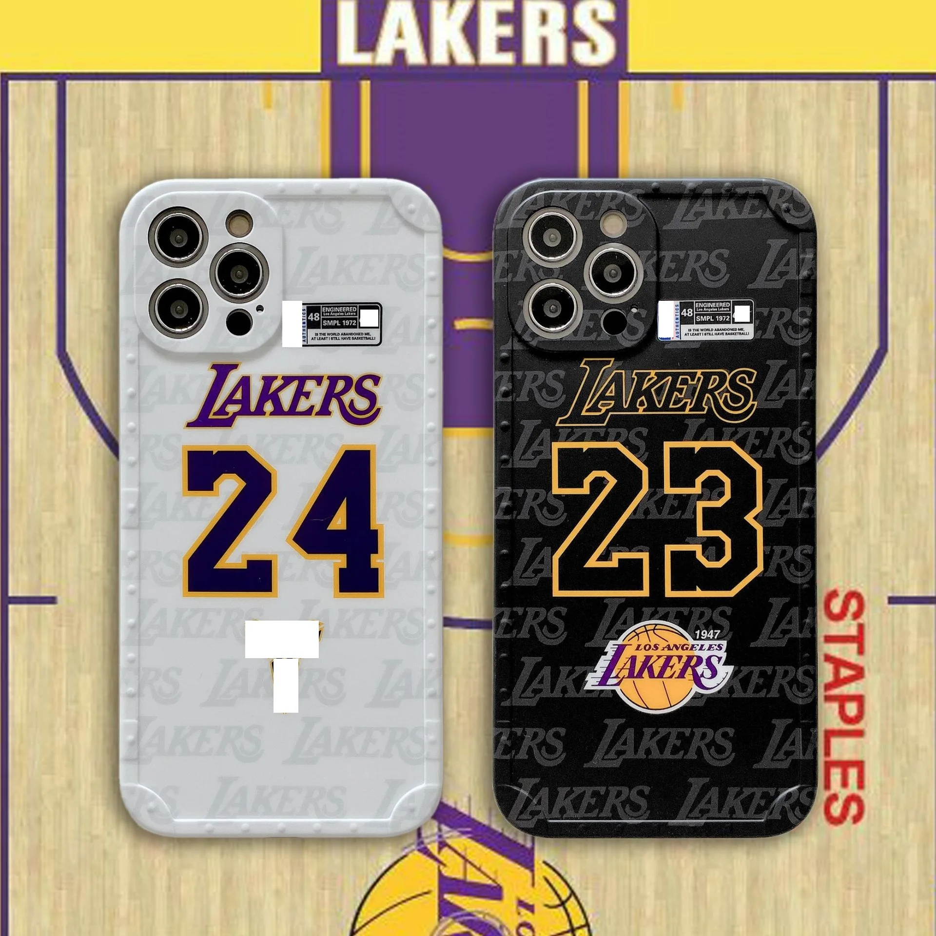 

Free Shipping Case Cover For iPhone 12 12mini X Xs 11 Pro Max 7 8 Basketball Star Kobe Bryant Lebron James, Colorful