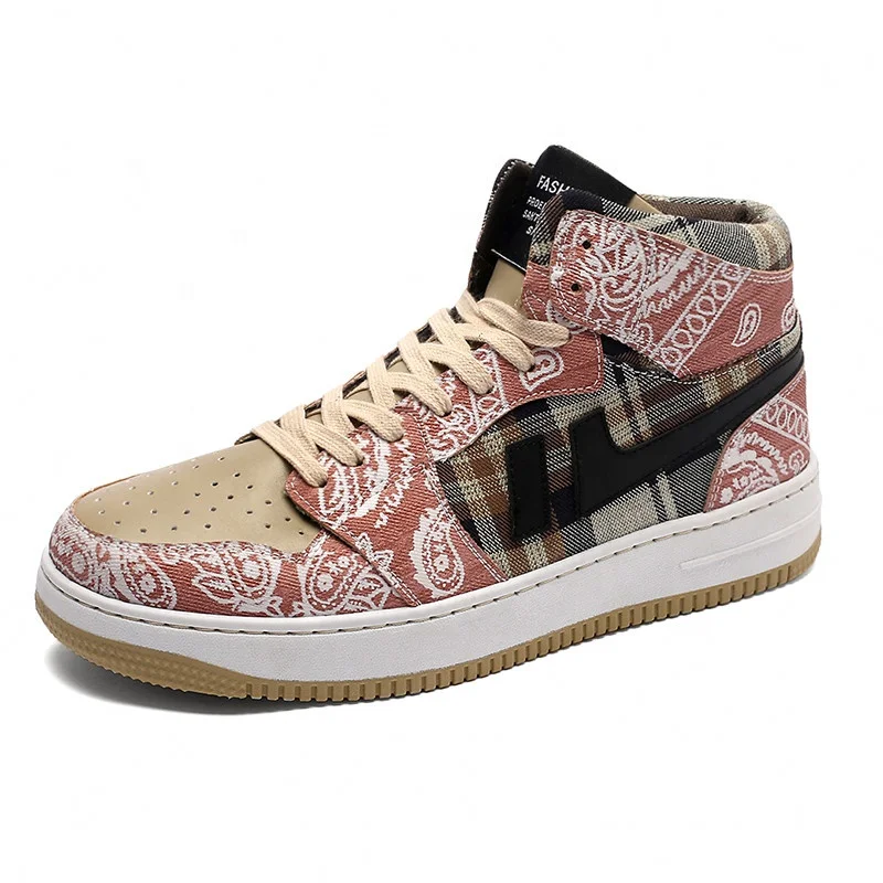 

Wholesale New Printed Casual High-Top Skateboard Shoes Men'S Large Size Sports Casual Shoes