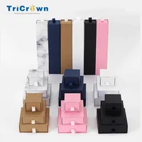 

High - Grade Elegant Paper Cardboard Jewelry Necklace Box Custom