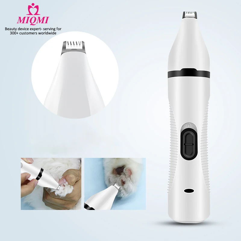 

Professional pet nail clipper grooming dog cat clippers salon hair trimmer electric portable pet hair grooming scissors kit, White