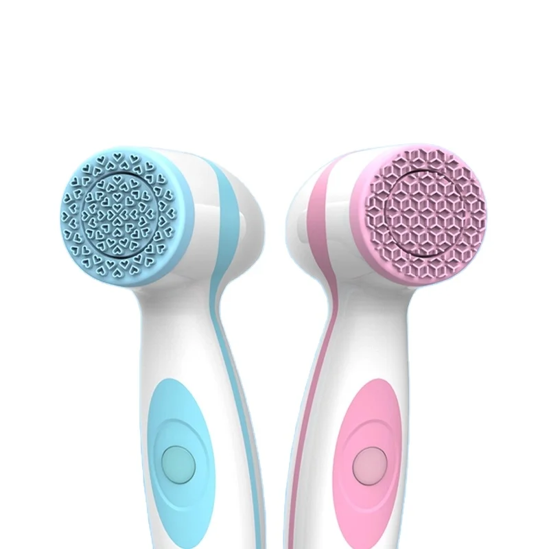 

New Products 2019 Portable Face Cleaning Brush Ultrasonic Facial Cleansing Brush Makeup Remove Face Cleaner Food-grade Silicone