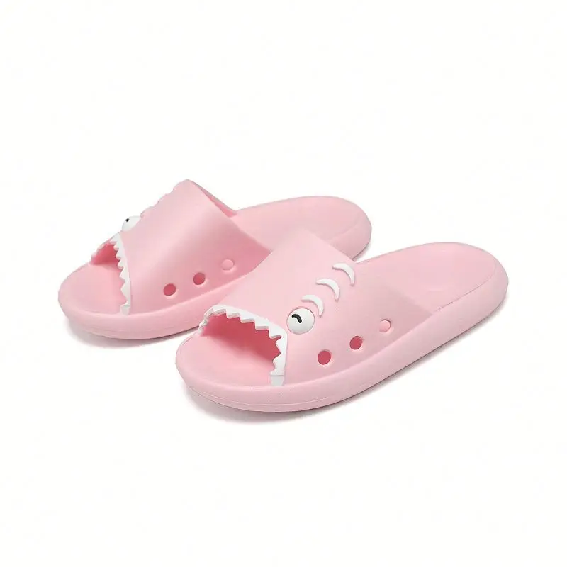 

2021 Unisex Children Household Cartoon Breathable Baby Bathroom slippers baby Slippers