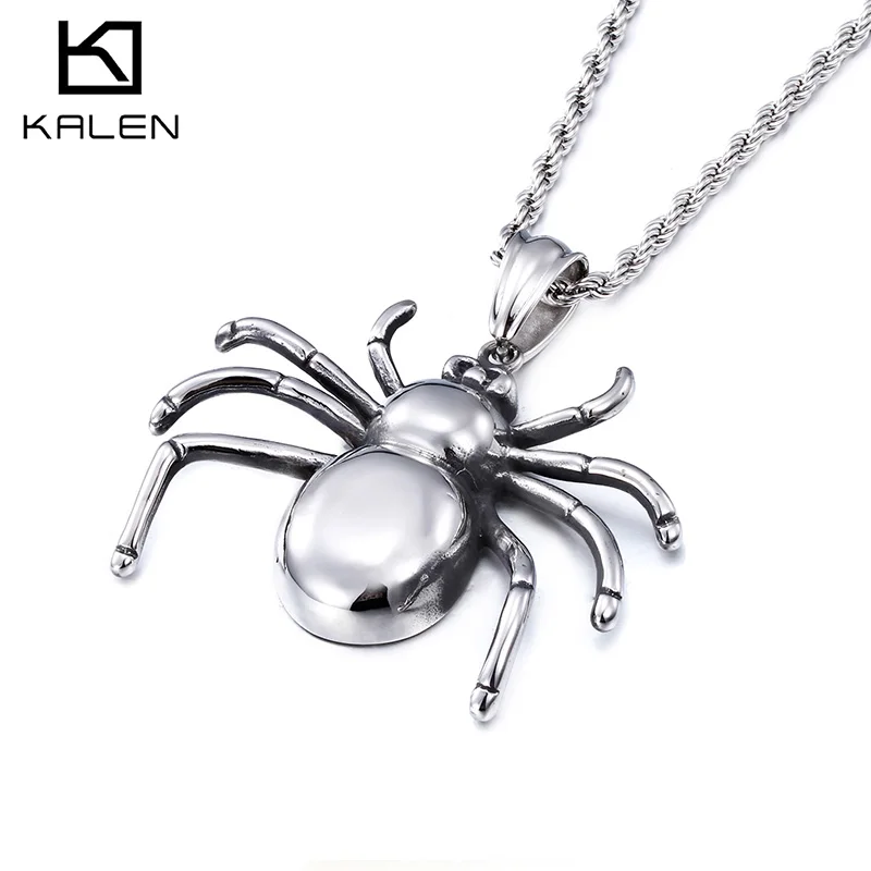 

KALEN Stainless Steel Big Animal Spider Pendant