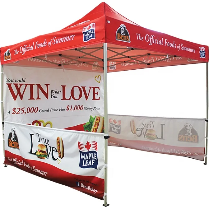 

GEEWAY Customized Printing Aluminum Frame Waterproof Canopy Tent for Promotion Event