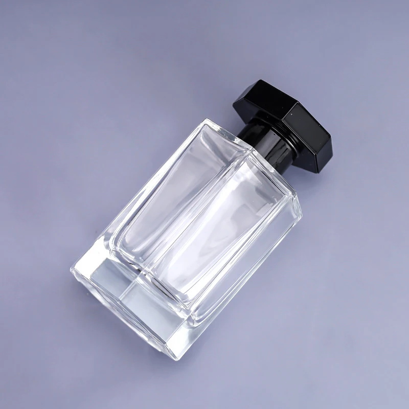 

Tall black luxury long time empty spray perfume glass bottle for men