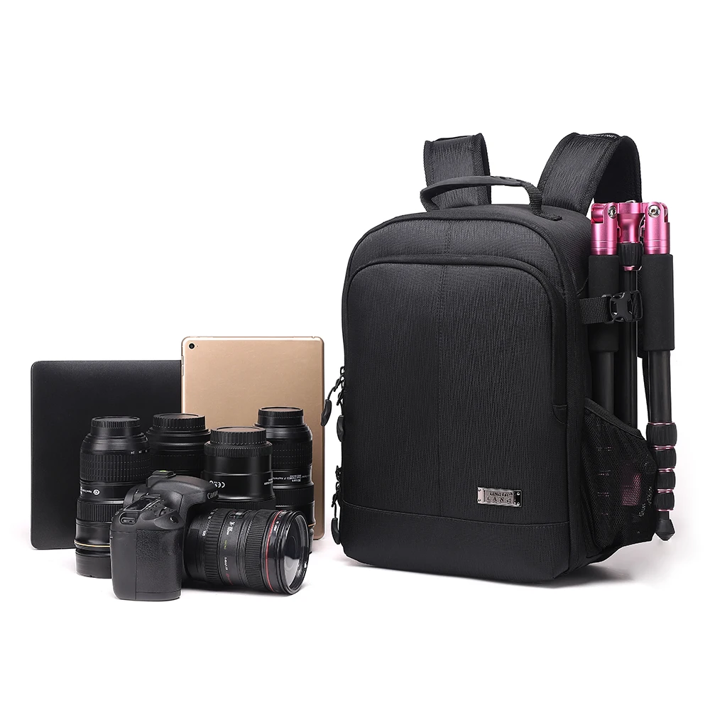Vídeo Cámara DSLR multifuncional impermeable Bolso de hombro para fotógrafo