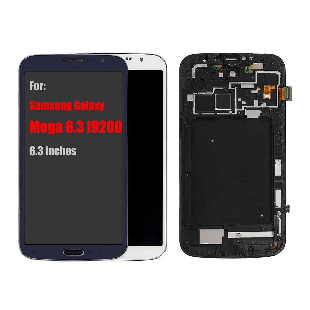 

6.3'' lcd screen For SAMSUNG Galaxy Mega 6.3 i9200 Display For Samsung i9205 Touch Screen Digitizer Assembly, Blue