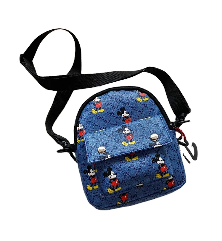 

Korean Mickey mouse women hand bags travel school mini backpack shoudle comestic handbag mobile phone bag wholesale custom, Picture