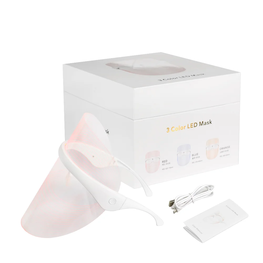 

New Model Wireless PDT Mask/LED FaceMask/LED Light Therapy Mask For Skin Beauty, White
