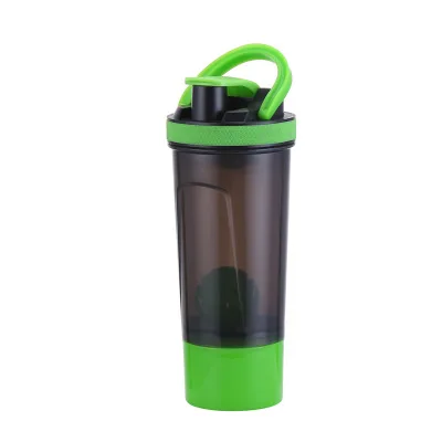 

Mikenda reusable big capacity plastic sports drink water bottle protein shaker bottle with shaker ball