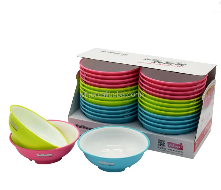 

On-sale unbreakable plastic colorful cheap bowls home kitchen round rice soup PP bowl plastic bowls, Blue,pink,green