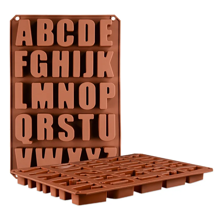 

Amazon 26 alphabet cavity happy birthday silicone mould chocolate mold for bakeware