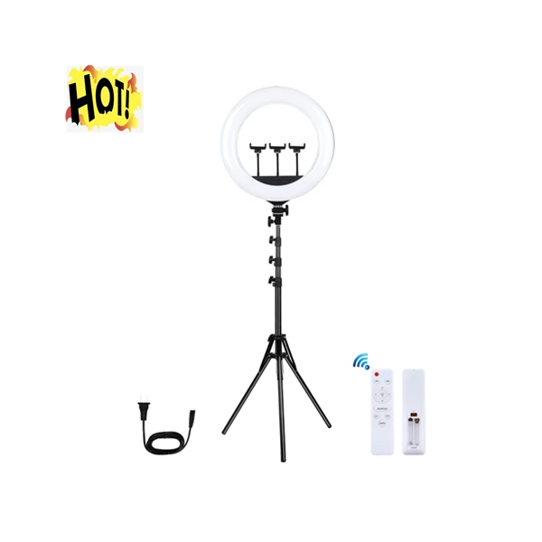 

Direct manufacture PULUZ dimmable 18 inch ring light with tripod stand circle selfie 18 inches big led ring light