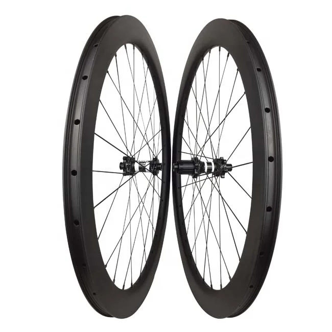 

Carbon Wheelset 700C 50mm x 25mm Disc Brake Tubeless Bike Wheels with DT 350 Hub Carbon Cycling Wheels