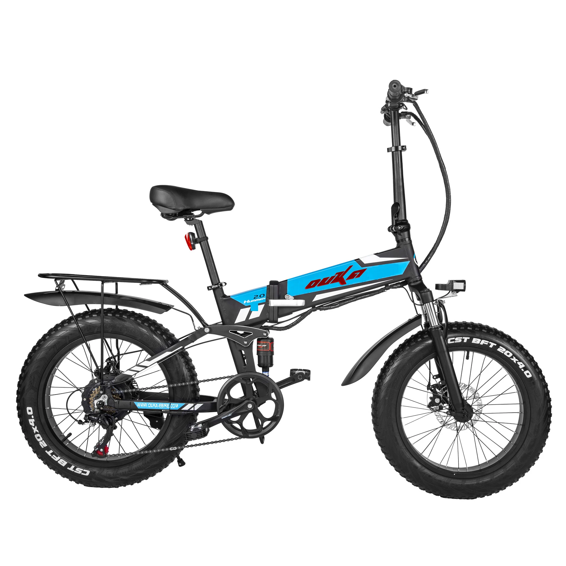 

Ready to ship 48v 500w 20' full suspension fat tyre folding electric bicycle / foldable commute ebike / electric commute bike, Customized