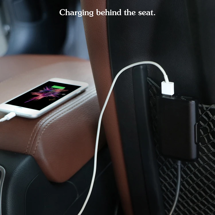 
Mobile phone 48W 7.3A 4 port usb car charger with cable for back 