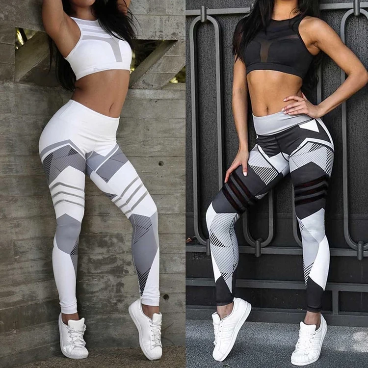 

Yoga Jumpsuit Clothing Manufacturers Bra High Waisted Workout Pants Women Leggings Unique Design Printed Yoga Set, Customized colors