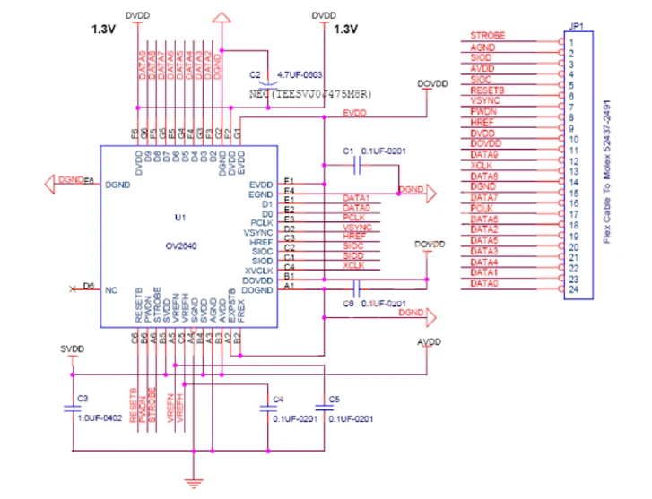 Ov2640 схема подключения