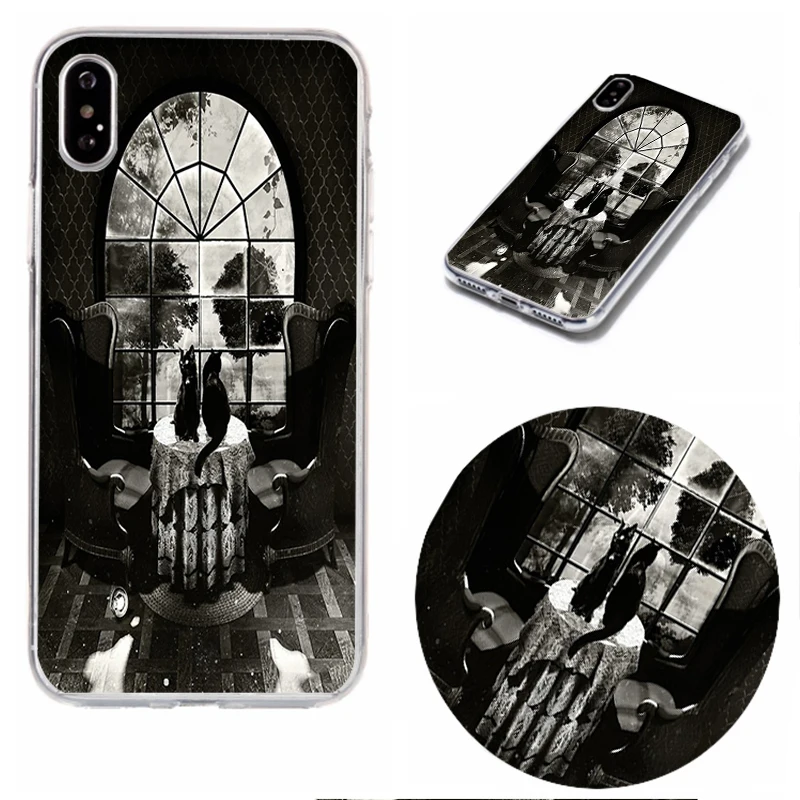 

room skull custom made black and transparent phone case jeweled nillkin for iphone