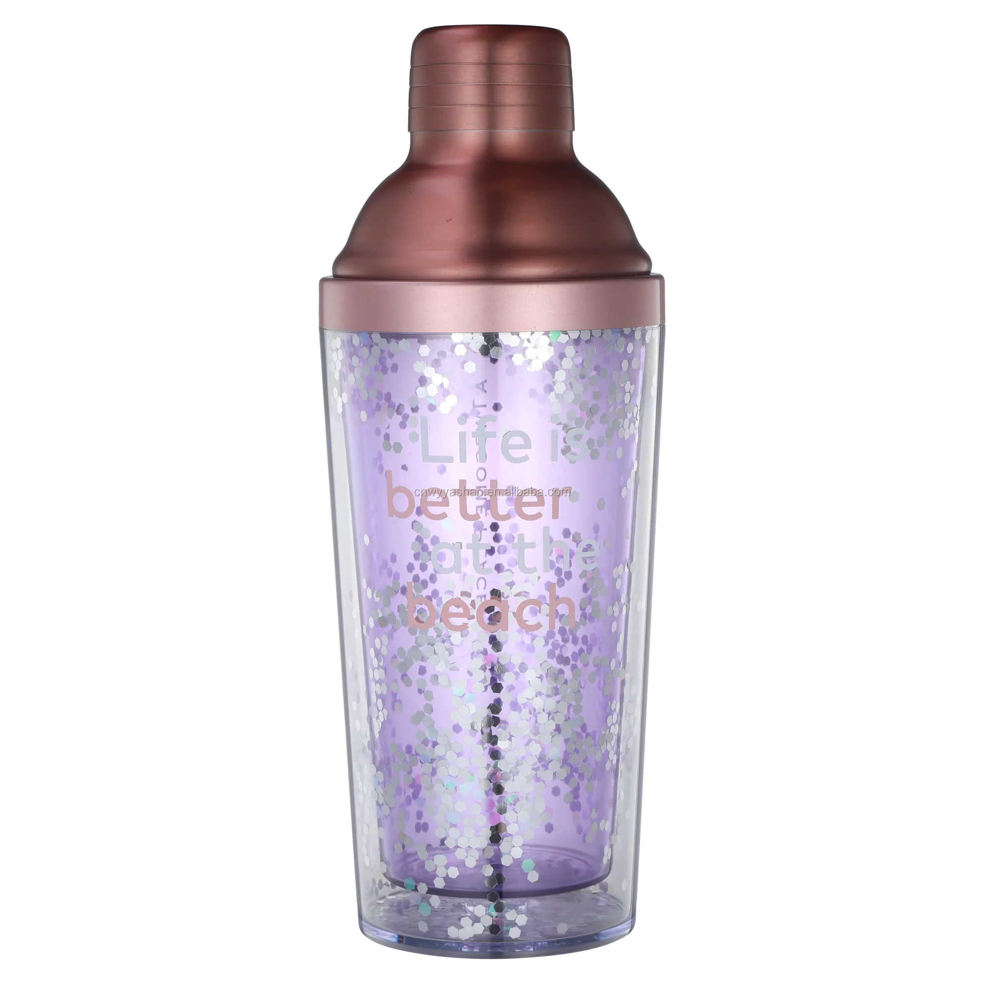 Glitter Confetti Shaker Bottle Wine Shaker,Double Wall Confetti