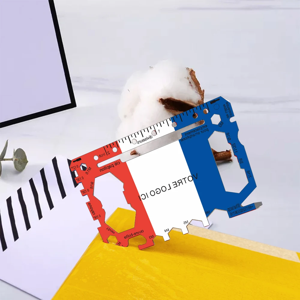 

Promotion Stainless Steel Screwdriver Business Multi Function Tool Bottle Opener Card, Customized color
