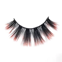 

Top Faux Mink Lashes Hologram Strip Colorful Eyelash Beauty Amazon Exaggerated Ombre Color Silk Lashes